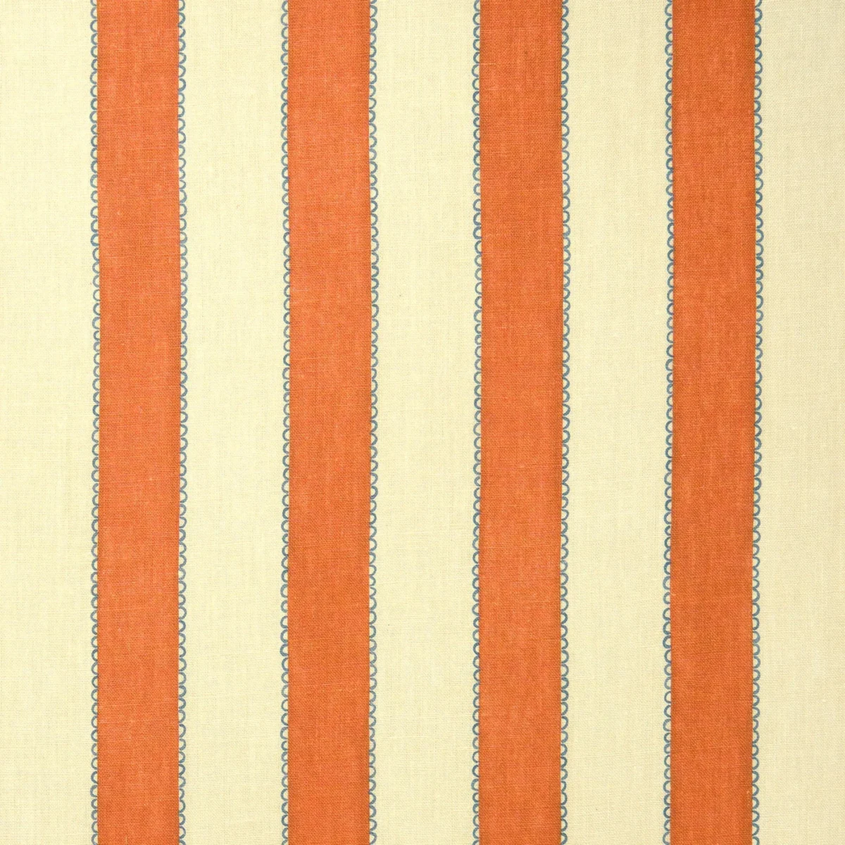 Lola Stripe Fabric from Linwood Fabrics Lola collection - red striped linen
