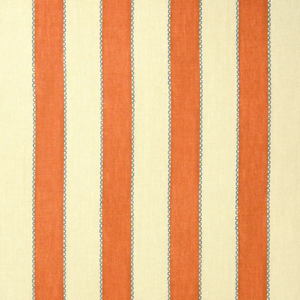 Lola Stripe Fabric from Linwood Fabrics Lola collection - red striped linen