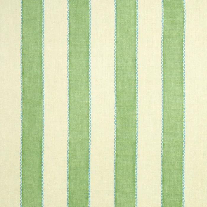 Lola Stripe Fabric - Hedgerow swatch