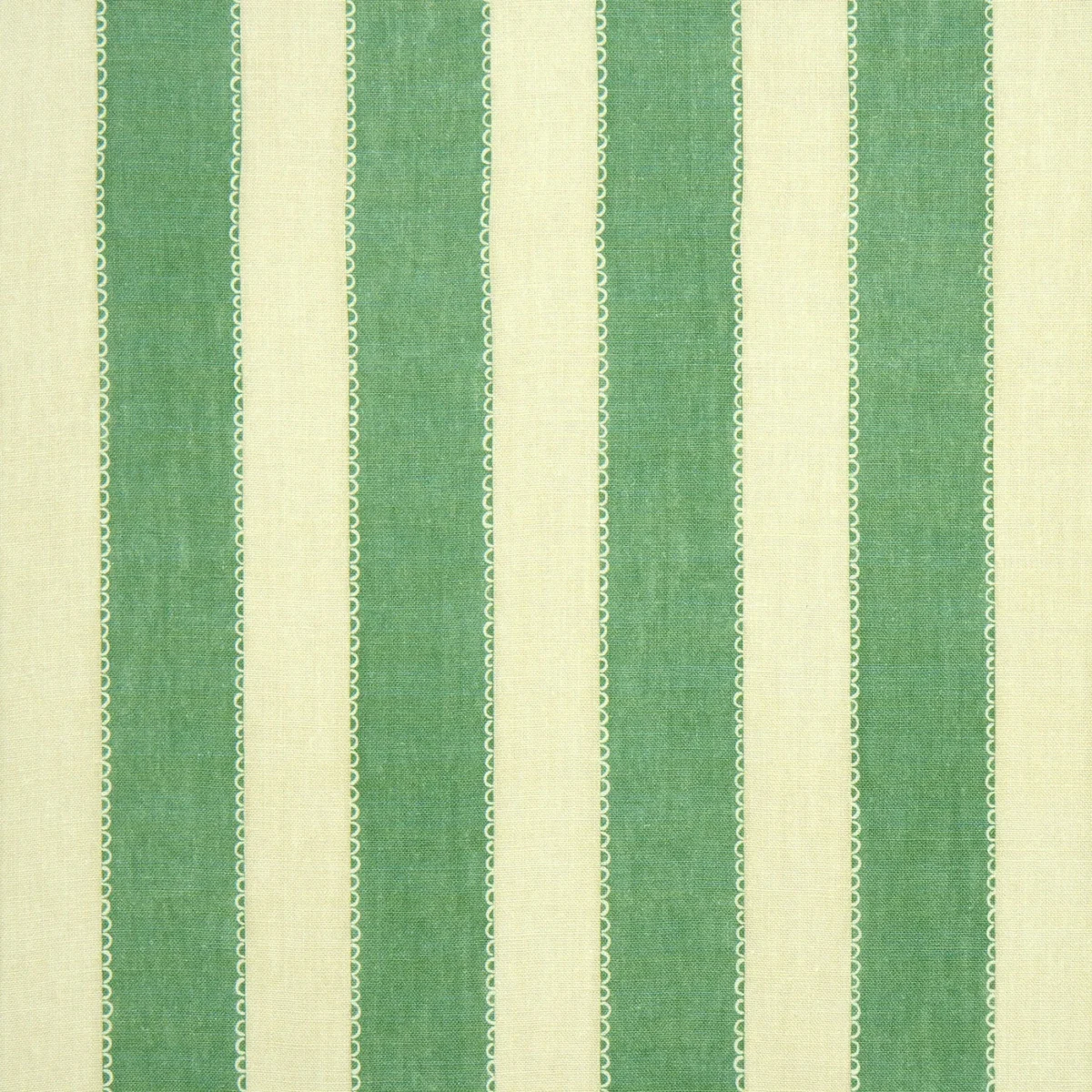 Lola Stripe Fabric from Linwood Fabrics Lola collection - green striped linen