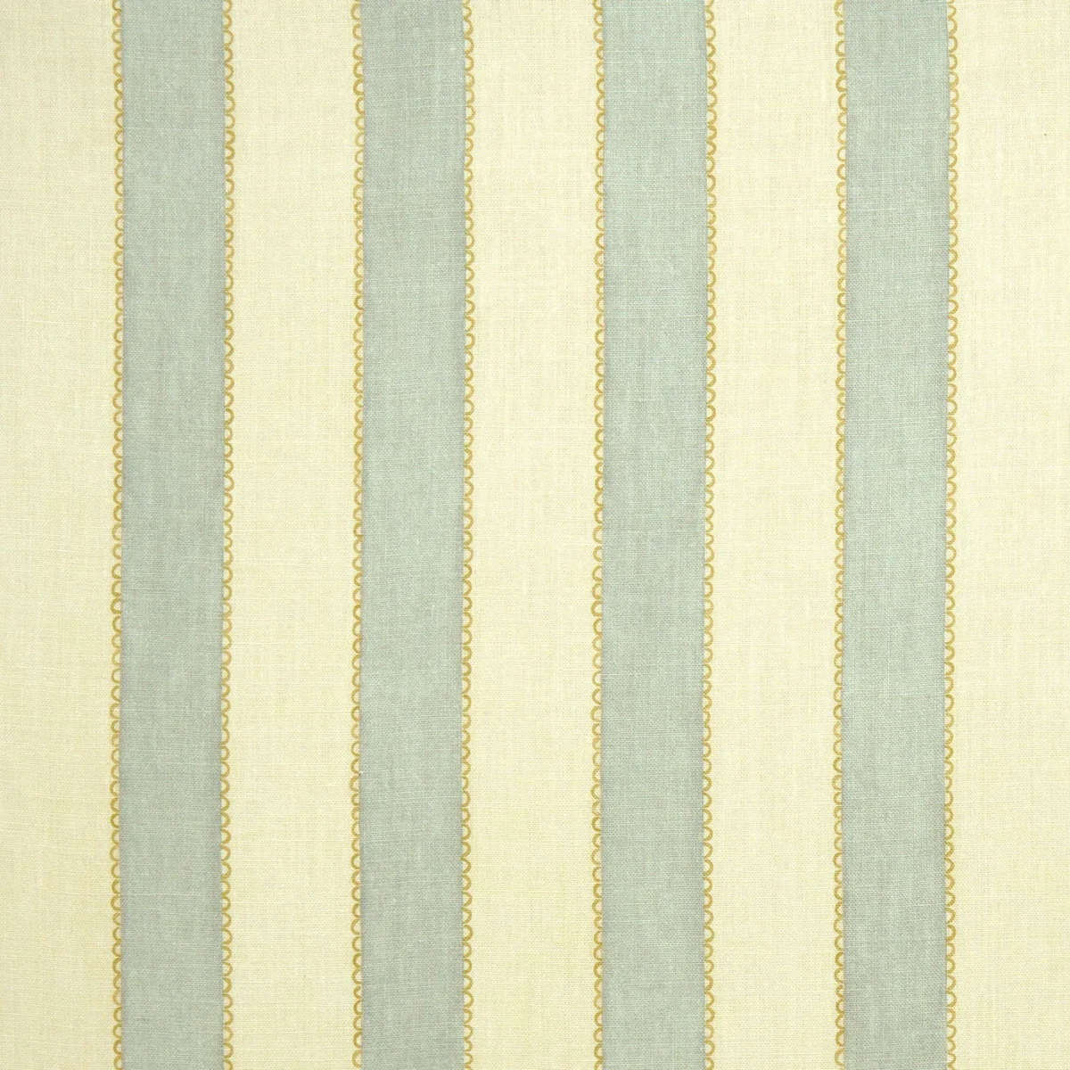 Lola Stripe Fabric - Moonbeam by Lola Stripe Fabric from Linwood Fabrics Lola collection - blue striped linen