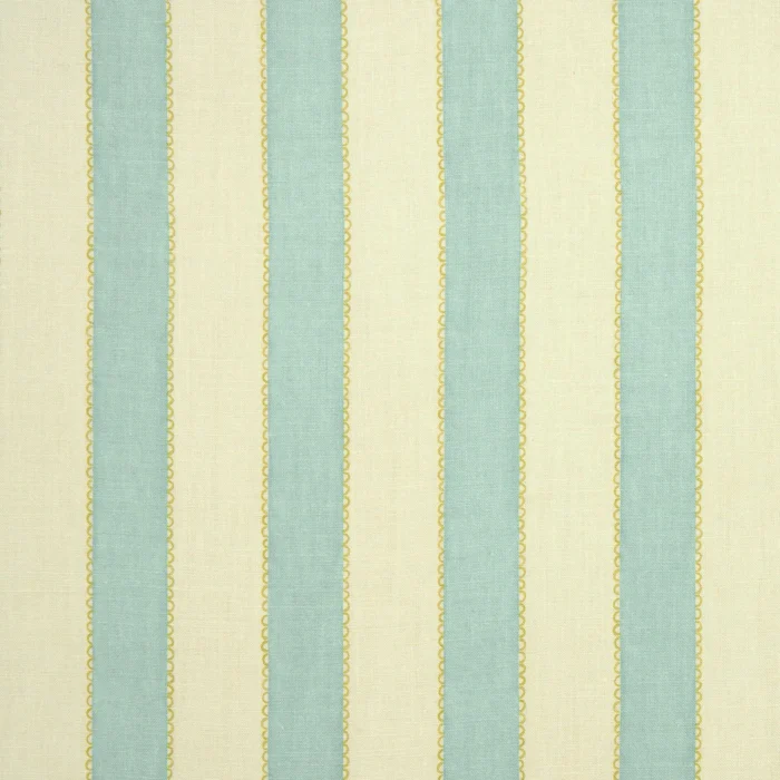Lola Stripe Fabric - Everglade swatch