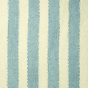 Lola Stripe Fabric from Linwood Fabrics Lola collection - blue striped linen