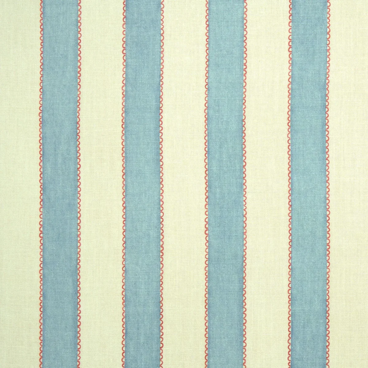 Lola Stripe Fabric from Linwood Fabrics Lola collection - blue striped linen