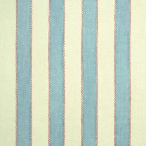 Lola Stripe Fabric from Linwood Fabrics Lola collection - blue striped linen