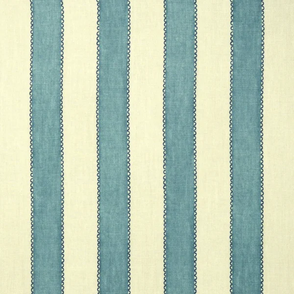 Lola Stripe Fabric from Linwood Fabrics Lola collection - blue striped linen