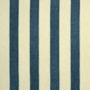 Lola Stripe Fabric from Linwood Fabrics Lola collection - blue striped linen