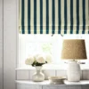 Lola Stripe Fabric from Linwood Fabrics Lola collection - blue striped linen