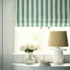 Lola Stripe Fabric from Linwood Fabrics Lola collection - blue striped linen