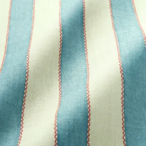 Lola Stripe Fabric from Linwood Fabrics Lola collection - blue striped linen