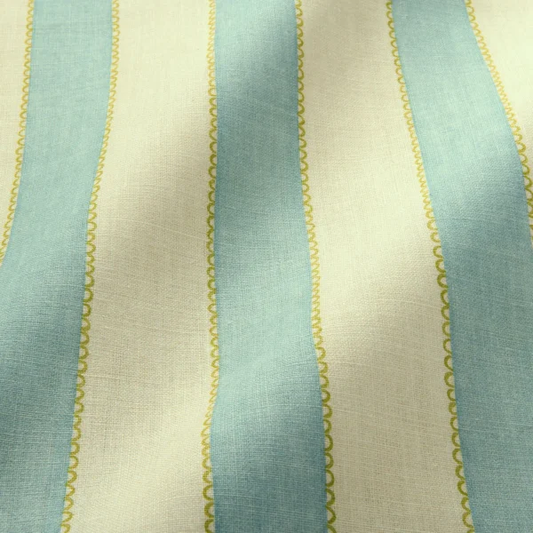 Lola Stripe Fabric from Linwood Fabrics Lola collection - blue striped linen