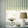Lola Stripe Fabric from Linwood Fabrics Lola collection - blue striped linen