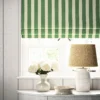 Lola Stripe Fabric from Linwood Fabrics Lola collection - green striped linen