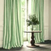 Lola Stripe Fabric from Linwood Fabrics Lola collection - green striped linen
