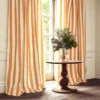 Lola Stripe Fabric from Linwood Fabrics Lola collection - red striped linen