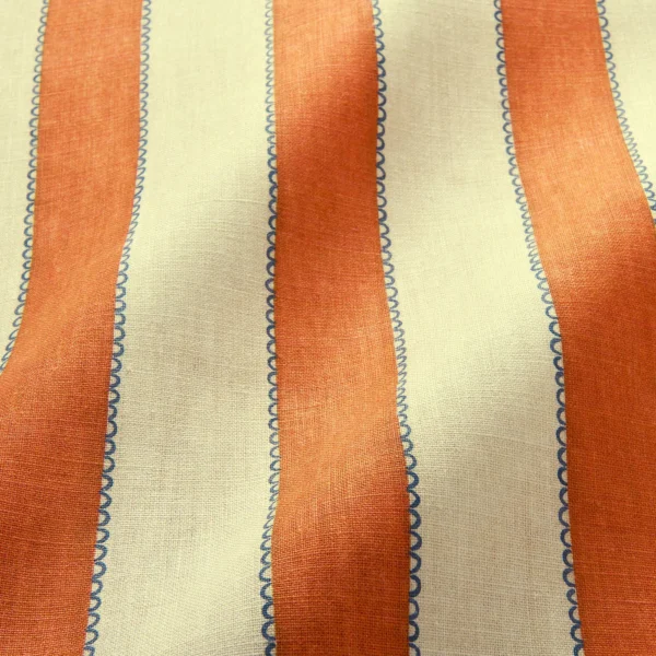 Lola Stripe Fabric from Linwood Fabrics Lola collection - red striped linen