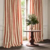 Lola Stripe Fabric from Linwood Fabrics Lola collection - red striped linen