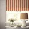 Lola Stripe Fabric from Linwood Fabrics Lola collection - red striped linen