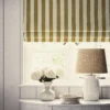 Lola Stripe Fabric from Linwood Fabrics Lola collection - brown striped linen