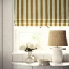 Lola Stripe Fabric from Linwood Fabrics Lola collection - brown striped linen