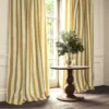 Lola Stripe Fabric from Linwood Fabrics Lola collection - brown striped linen