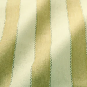Lola Stripe Fabric from Linwood Fabrics Lola collection - yellow striped linen