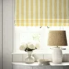 Lola Stripe Fabric from Linwood Fabrics Lola collection - yellow striped linen