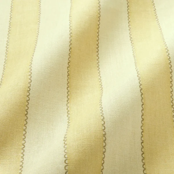 Lola Stripe Fabric from Linwood Fabrics Lola collection - yellow striped linen