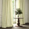 Lola Stripe Fabric from Linwood Fabrics Lola collection - black-grey striped linen