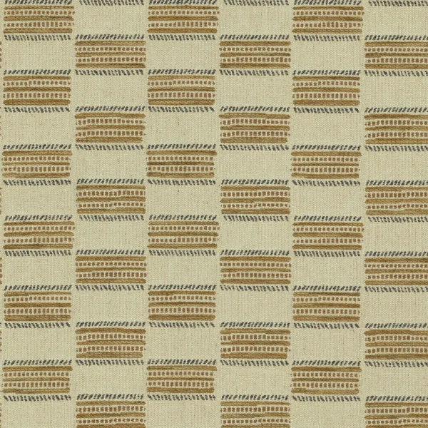 Strata Fabric - Cafe Crema by Strata Fabric from Linwood Fabrics Chesil collection - brown checked woven