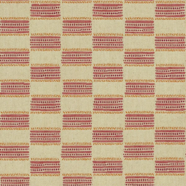 Strata Fabric - Raspberry Sundae by Strata Fabric from Linwood Fabrics Chesil collection - red checked woven