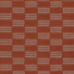 Strata Fabric from Linwood Fabrics Chesil collection - red checked woven