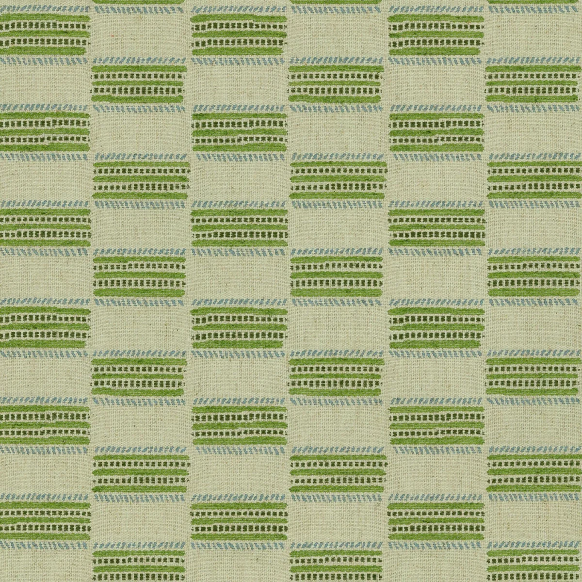 Strata Fabric - Pistachio by Strata Fabric from Linwood Fabrics Chesil collection - green checked woven