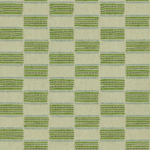 Strata Fabric - Pistachio by Strata Fabric from Linwood Fabrics Chesil collection - green checked woven
