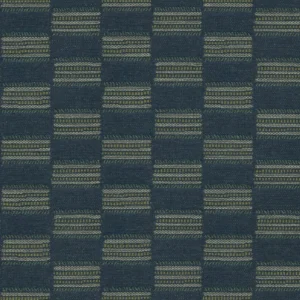 Strata Fabric from Linwood Fabrics Chesil collection - blue checked woven