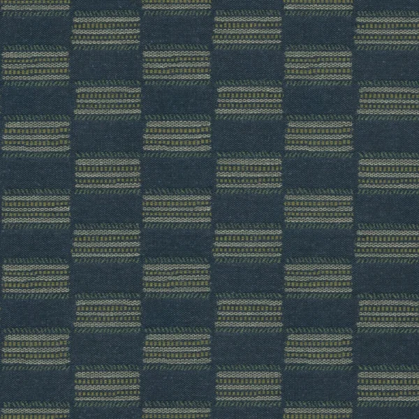 Strata Fabric - Denim by Strata Fabric from Linwood Fabrics Chesil collection - blue checked woven