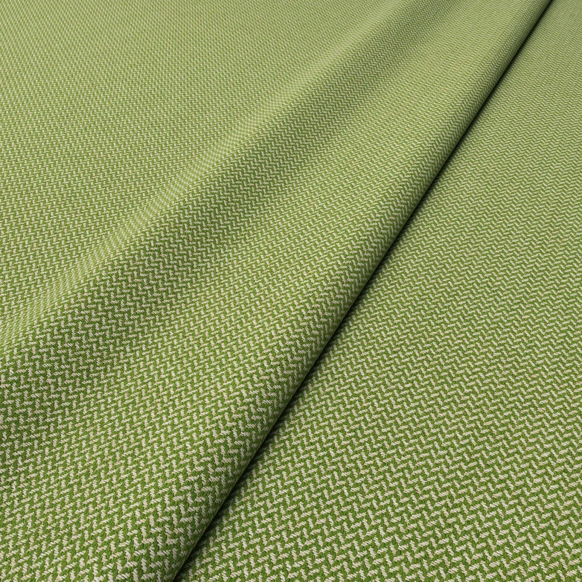 Cobblestone Fabric - Springtime by Cobblestone Fabric from Linwood Fabrics Chesil collection - green plain woven