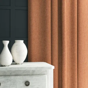 Cobblestone Fabric from Linwood Fabrics Chesil collection - red plain woven