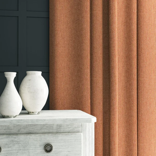 Cobblestone Fabric - Spice by Cobblestone Fabric from Linwood Fabrics Chesil collection - red plain woven