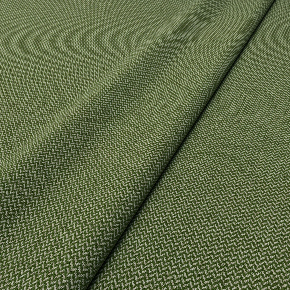 Cobblestone Fabric - Lincoln Green by Cobblestone Fabric from Linwood Fabrics Chesil collection - green plain woven
