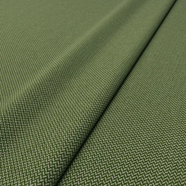 Cobblestone Fabric - Lincoln Green by Cobblestone Fabric from Linwood Fabrics Chesil collection - green plain woven
