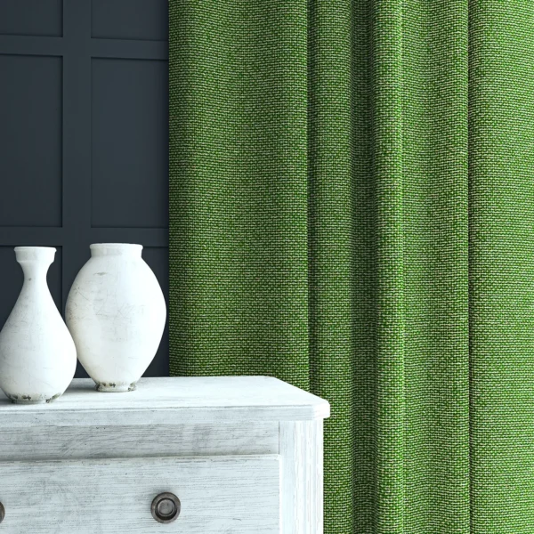 Jetty Fabric - Emerald by Jetty Fabric from Linwood Fabrics Chesil collection - green plain woven