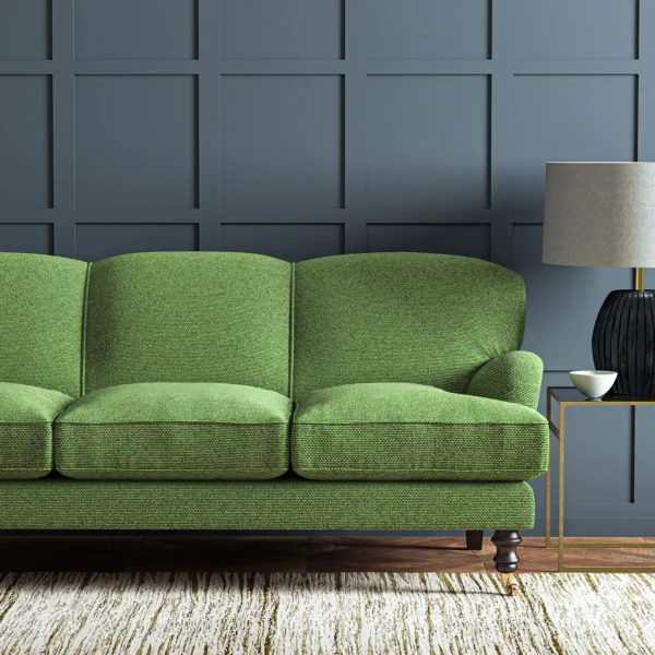 Jetty Fabric - Emerald by Jetty Fabric from Linwood Fabrics Chesil collection - green plain woven