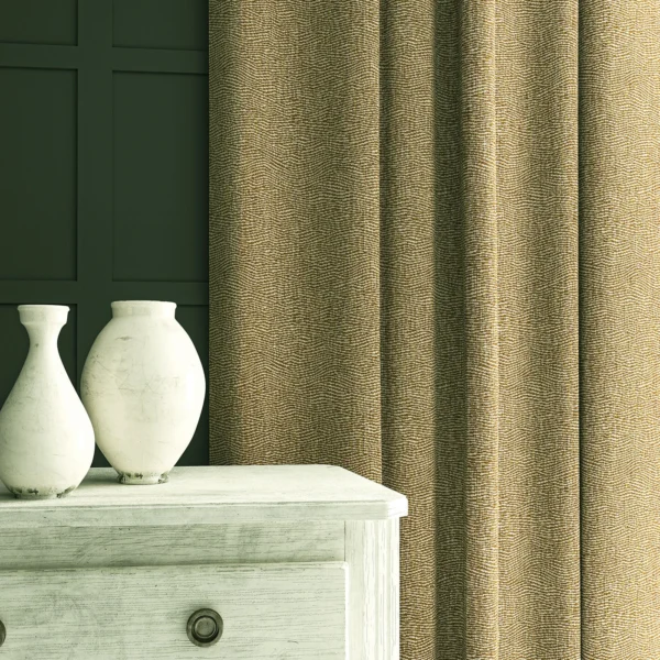 Tidal Fabric - Sand by Tidal Fabric from Linwood Fabrics Chesil collection - yellow contemporary woven