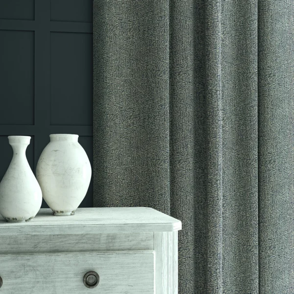 Tidal Fabric - Indigo by Tidal Fabric from Linwood Fabrics Chesil collection - blue contemporary woven