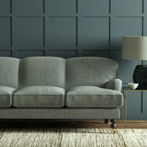Tidal Fabric from Linwood Fabrics Chesil collection - blue contemporary woven