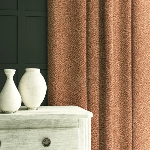 Tidal Fabric - Marmalade by Tidal Fabric from Linwood Fabrics Chesil collection - brown contemporary woven