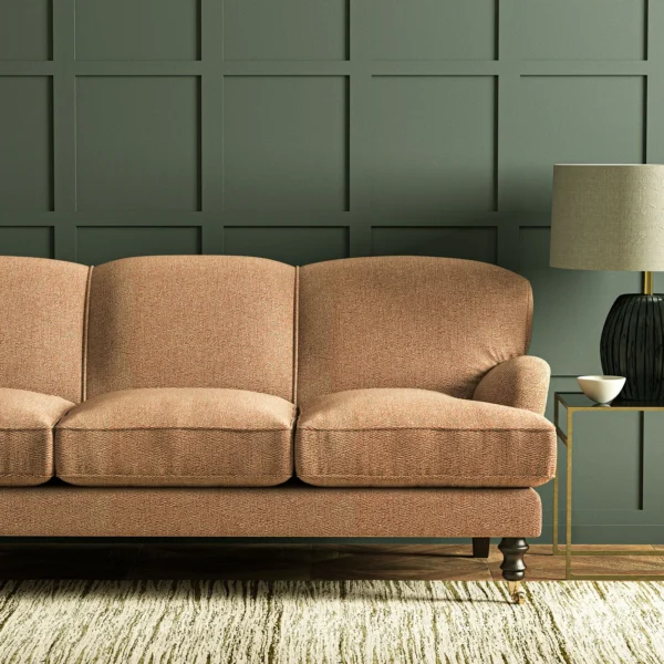 Tidal Fabric - Marmalade by Tidal Fabric from Linwood Fabrics Chesil collection - brown contemporary woven