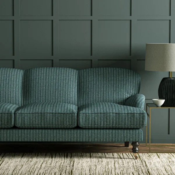 Lamina Fabric - Sapphire by Lamina Fabric from Linwood Fabrics Chesil collection - blue contemporary woven