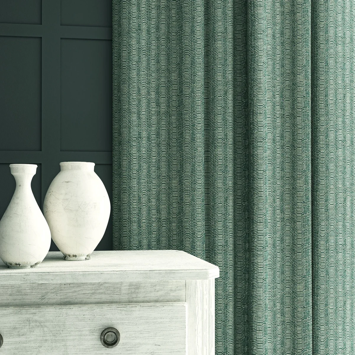 Lamina Fabric from Linwood Fabrics Chesil collection - blue contemporary woven